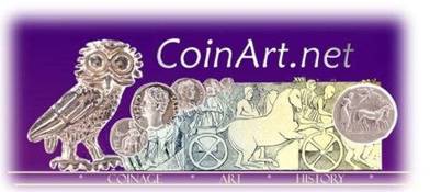 Ancient Greek, Roman, Byzantine, Seleukid, Kushan, and Indian coins, ancient oil lamps, ancient weapons, bronze antiquities, Ancient coin mugs and t-shirts, and other unique numismatic gifts.